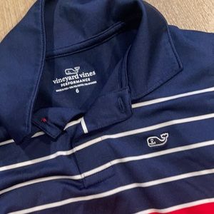 Vineyard Vines Boys Size 6 Performance Material Golf Shirt